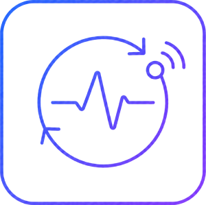 Custom Software Development Company for Web & Apps 12 Neapyre real-time features icon with live update and activity pulse